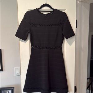 Topshop Black A-Line Mini Dress Night Out